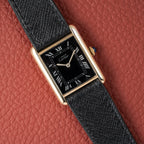 Cartier Must de Tank Vermeil Black Roman Full Set