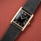 Cartier Must de Tank Vermeil Black Roman Full Set