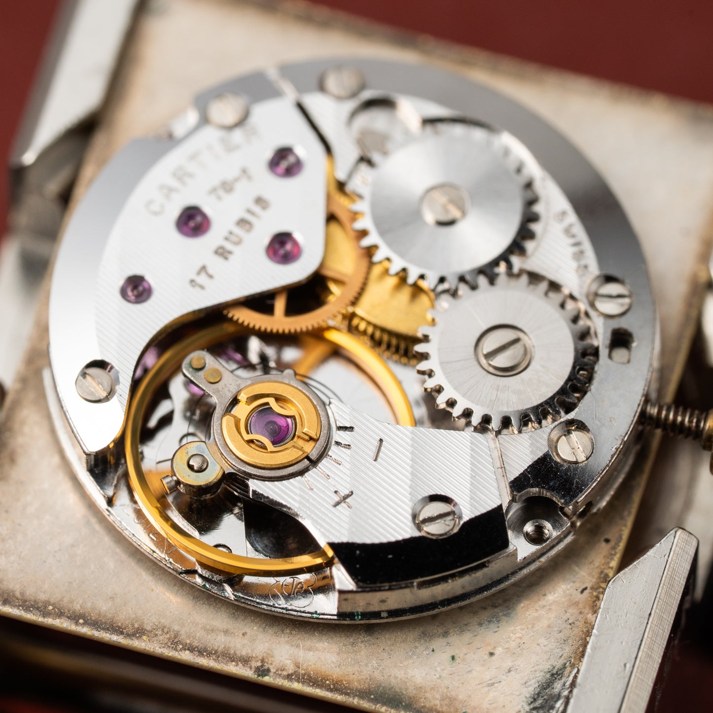 Cartier Must de Tank Vermeil Lemon Roman Full Set from 1979