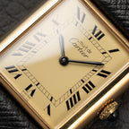 Cartier Must de Tank Vermeil Lemon Roman Full Set from 1979