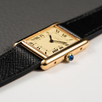 Cartier Must de Tank Vermeil Lemon Roman Full Set from 1979
