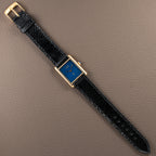 Cartier Must de Tank Vermeil GM 1980s with Lapis Lazuli Dial