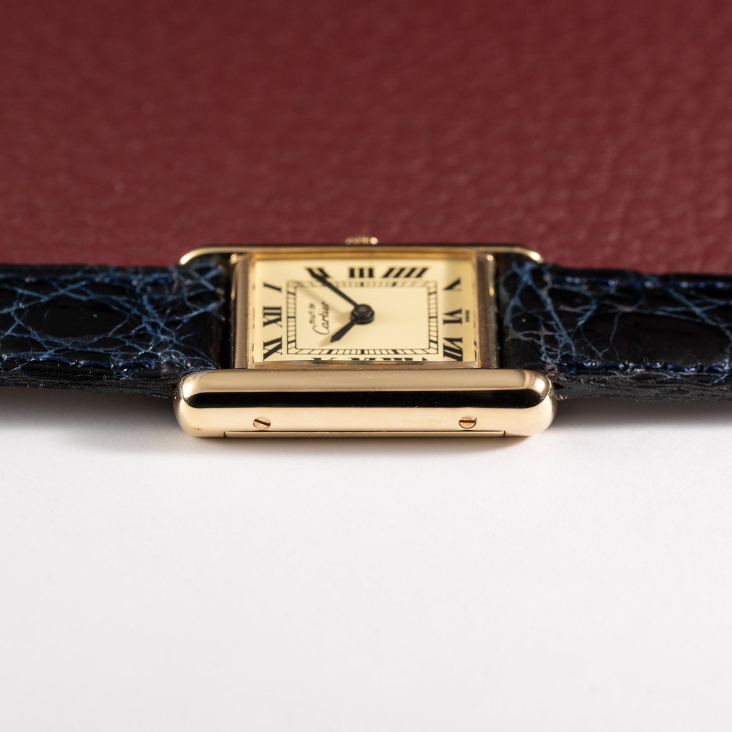 Cartier Tank Vermeil Roman Lemon Dial PM