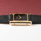 Cartier Tank Must de Vermeil Black Dial PM 1980s