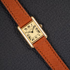 Cartier Tank Vermeil Full Set Roman Lemon Dial from 1981
