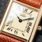 Cartier Must de Tank Vermeil Lemon Roman Dial Reference 3 66001