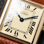 Cartier Must de Tank Vermeil Lemon Roman Dial Reference 3 66001