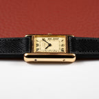 Cartier Tank Vermeil Roman Lemon Dial PM
