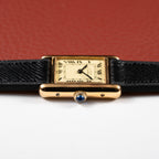 Cartier Tank Vermeil Roman Lemon Dial PM