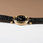 Cartier Must de Vendôme Black Roman Dial Vermeil Ref. 590004 from the 1990s