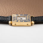 Cartier Obus Quadrant Blue Enamel Paris Dial Small Model Ref. A101