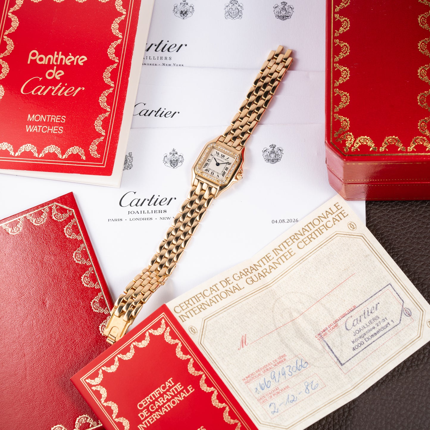 Cartier Panthère Factory Diamond Set 18K Yellow Gold Cartier Serviced 2026 – 2-Year International Warranty Ref. 86691 from 1986