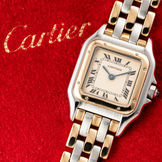 Cartier Panthère Lady Gold Steel 3 Row 18K/Steel PM Ref. 166921