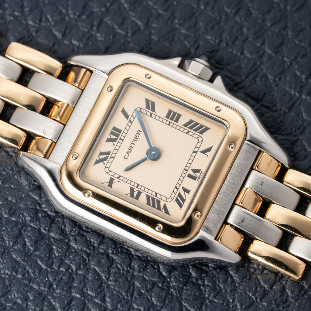 Cartier Panthère Lady Gold Steel 3 Row 18K/Steel PM Ref. 166921