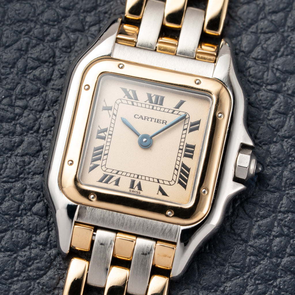 Cartier Panthère Lady Gold Steel 3 Row 18K/Steel PM Ref. 166921