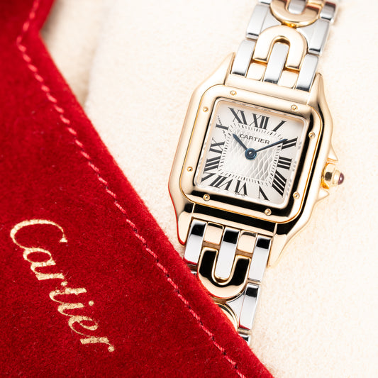 Cartier Panthère Art Deco 150th Anniversary Limited Edition 18K Gold & Steel Ref. W25046S1 from 1997