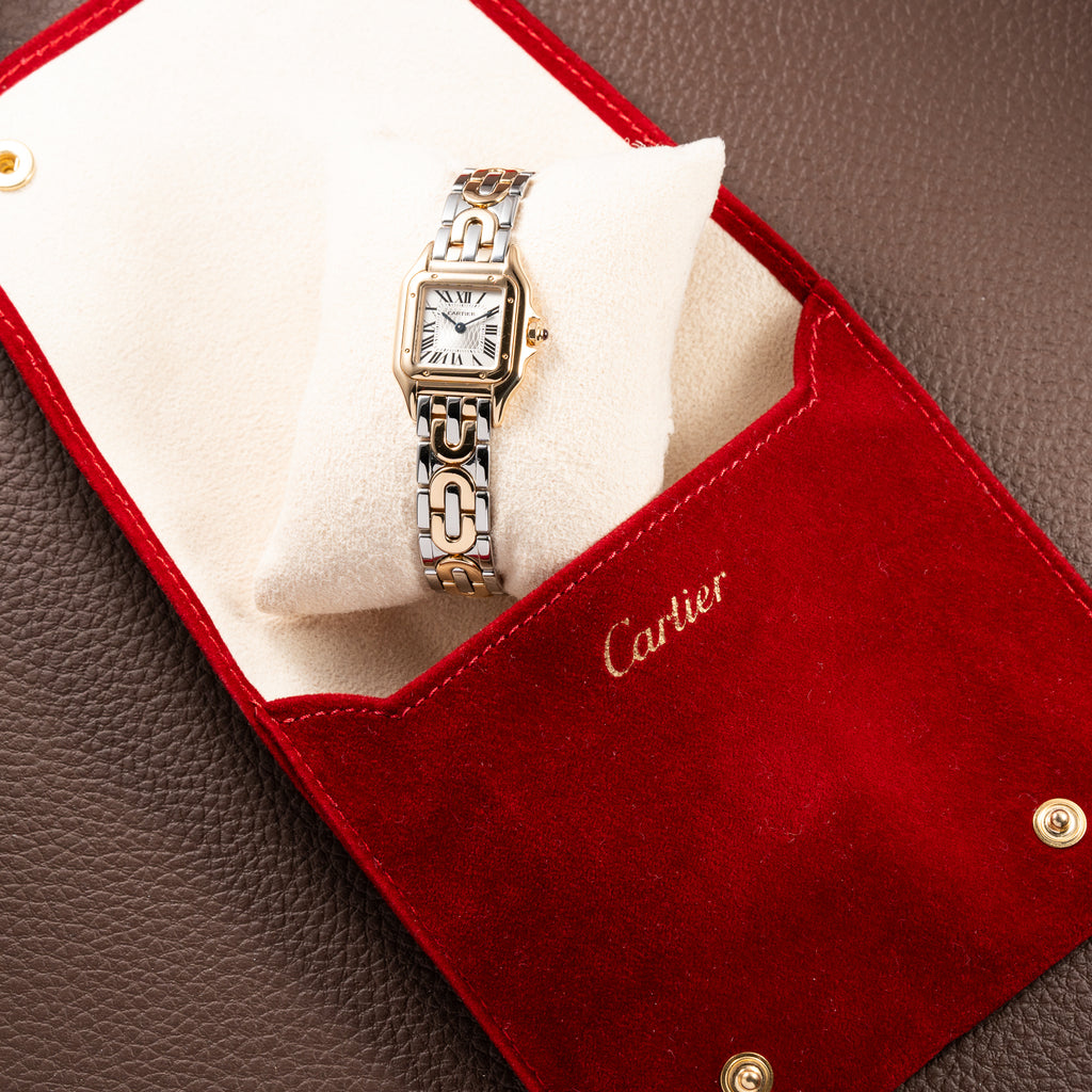 Cartier Panthère Art Deco 150th Anniversary Limited Edition 18K Gold & Steel Ref. W25046S1 from 1997