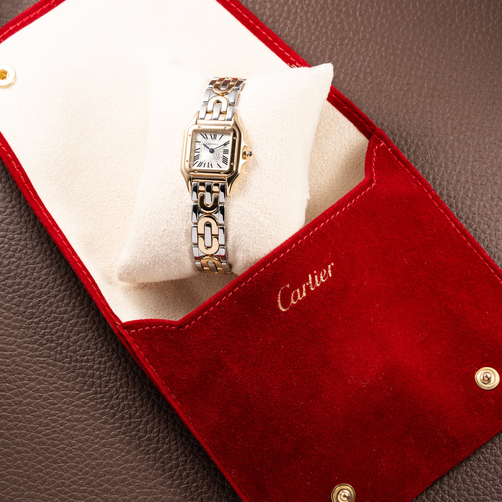 Cartier Panthère Art Deco 150th Anniversary Limited Edition 18K Gold & Steel Ref. W25046S1 from 1997