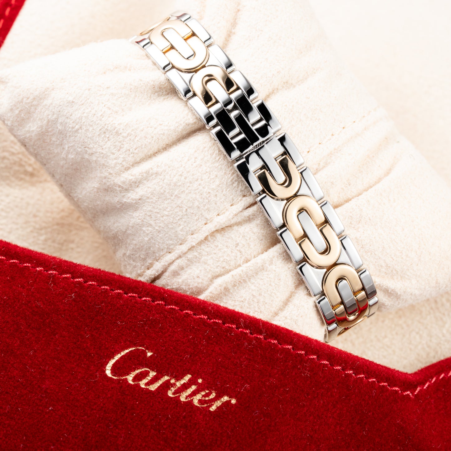 Cartier Panthère Art Deco 150th Anniversary Limited Edition 18K Gold & Steel Ref. W25046S1 from 1997