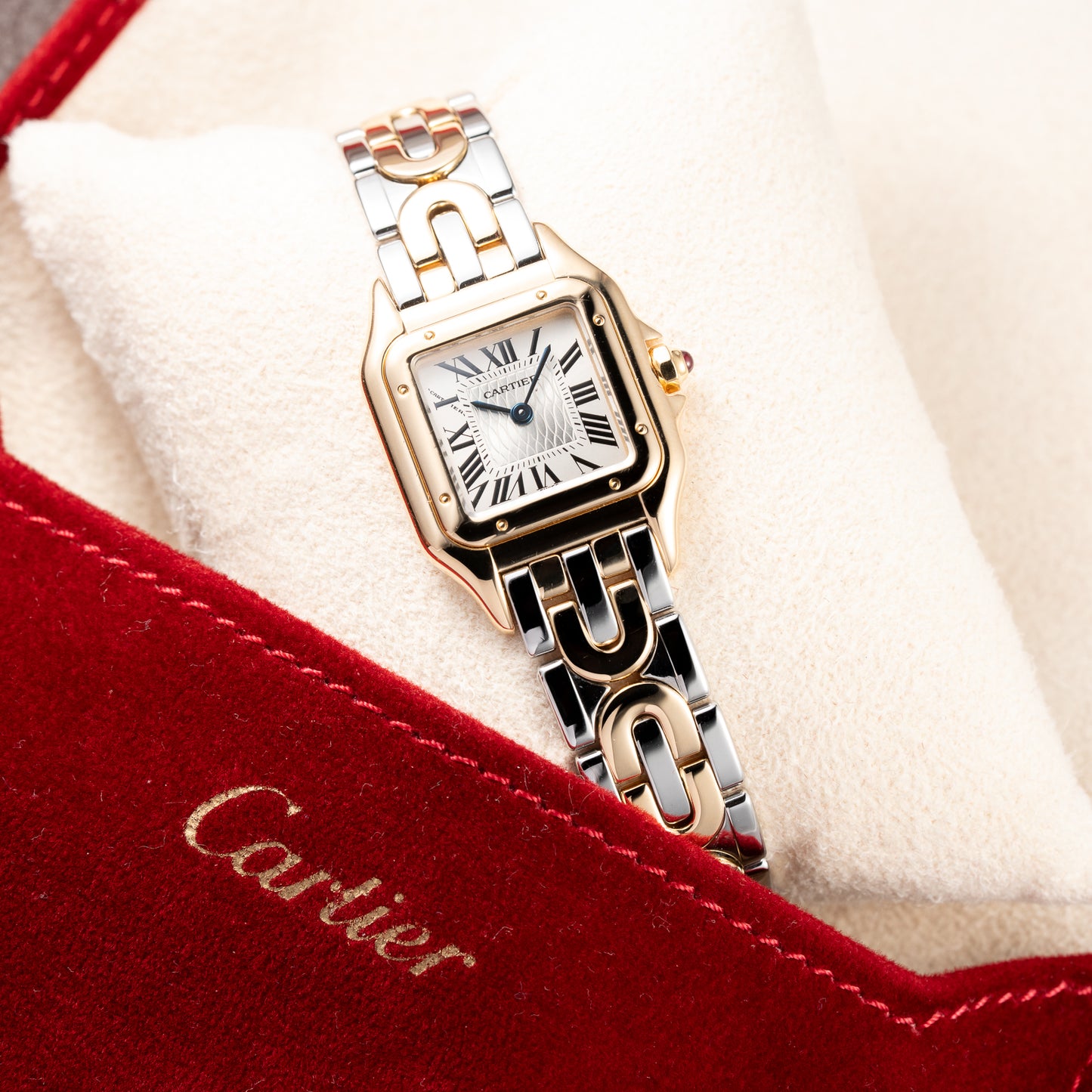 Cartier Panthère Art Deco 150th Anniversary Limited Edition 18K Gold & Steel Ref. W25046S1 from 1997