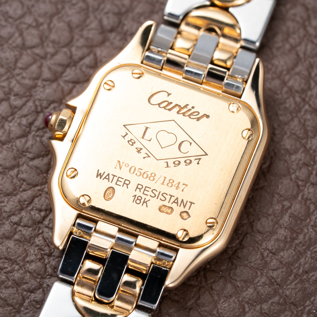 Cartier Panthère Art Deco 150th Anniversary Limited Edition 18K Gold & Steel Ref. W25046S1 from 1997