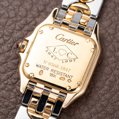 Cartier Panthère Art Deco 150th Anniversary Limited Edition 18K Gold & Steel Ref. W25046S1 from 1997