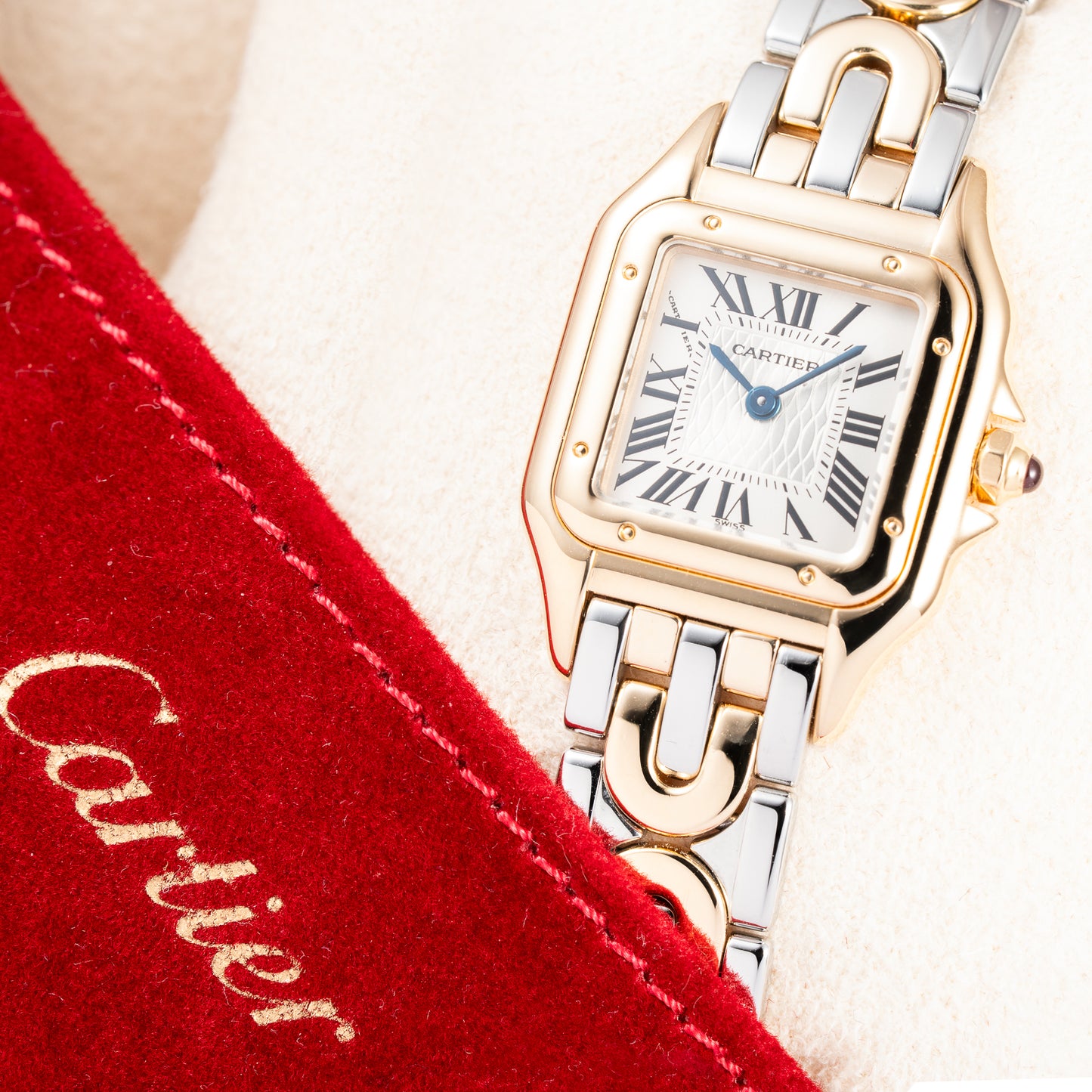 Cartier Panthère Art Deco 150th Anniversary Limited Edition 18K Gold & Steel Ref. W25046S1 from 1997