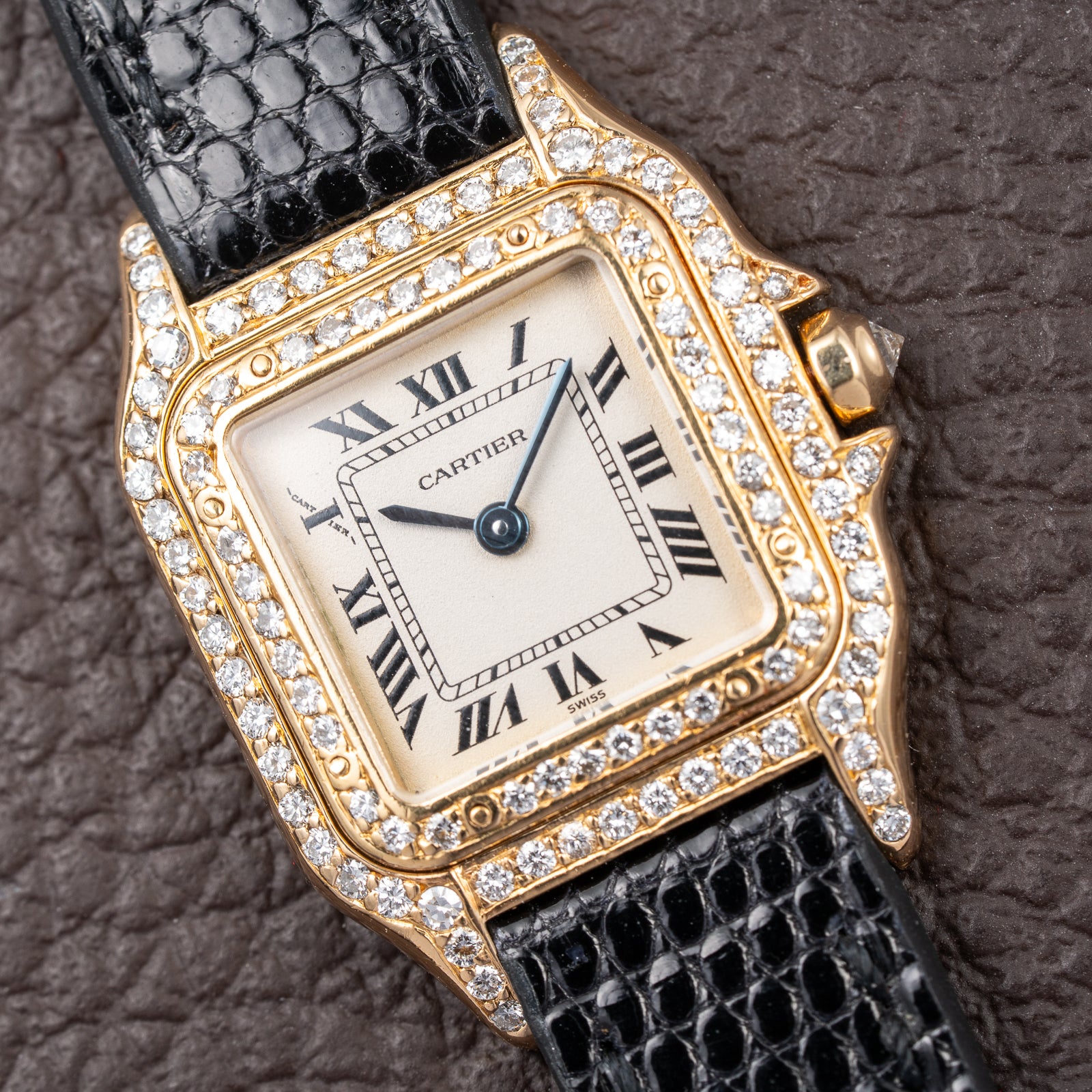 Cartier Panthère Factory Diamond Pavé 18K Yellow Gold PM w/ Cartier Service 2026 Ref. 8057929