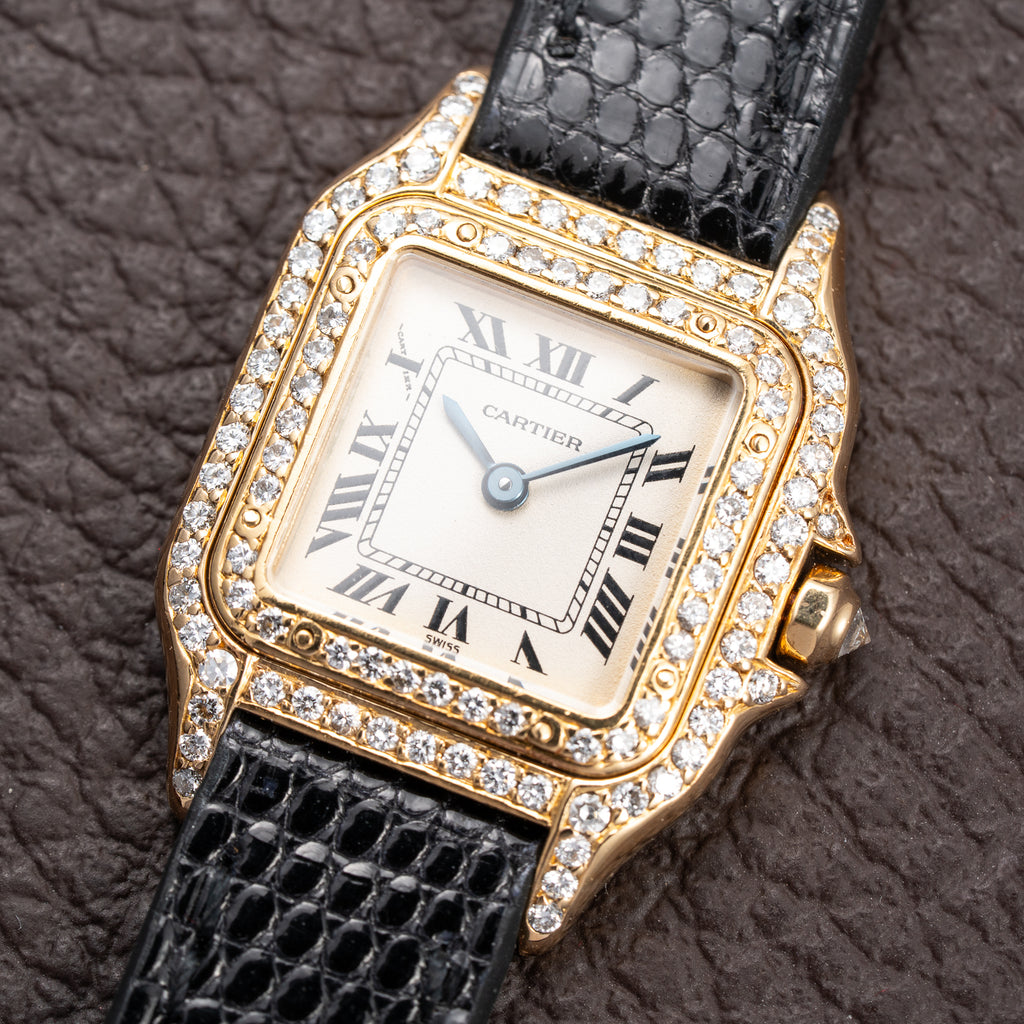 Cartier Panthère Factory Diamond Pavé 18K Yellow Gold PM w/ Cartier Service 2026 Ref. 8057929