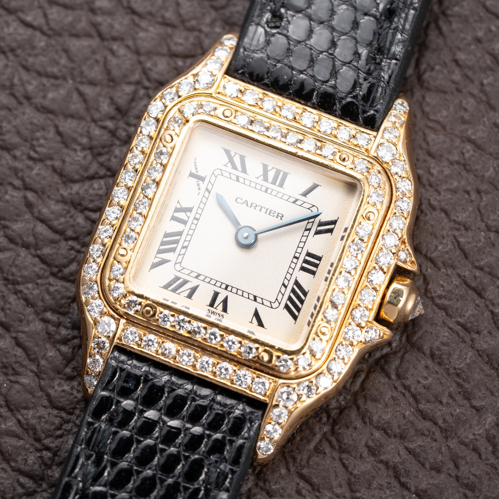 Cartier Panthère Factory Diamond Pavé 18K Yellow Gold PM w/ Cartier Service 2026 Ref. 8057929