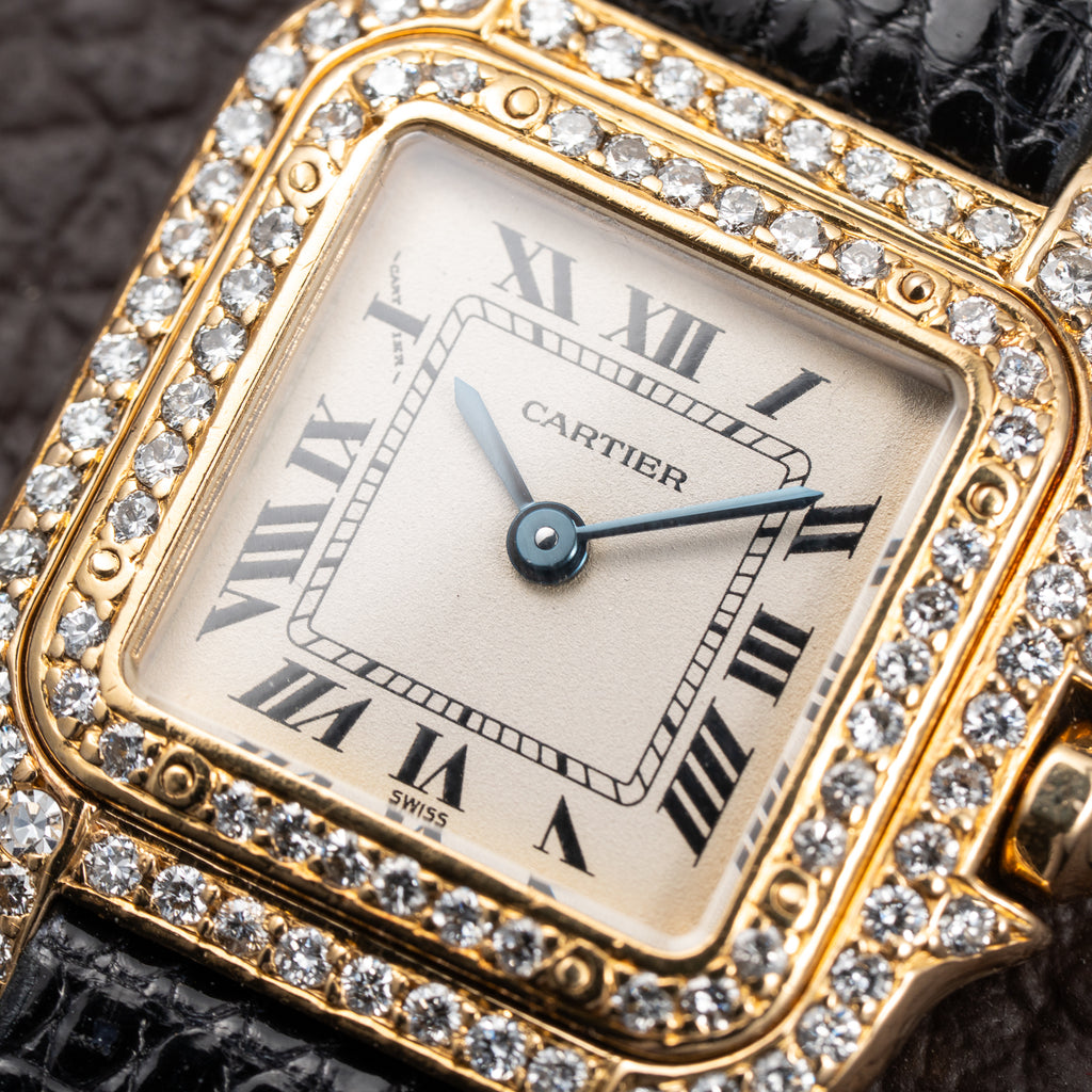 Cartier Panthère Factory Diamond Pavé 18K Yellow Gold PM w/ Cartier Service 2026 Ref. 8057929