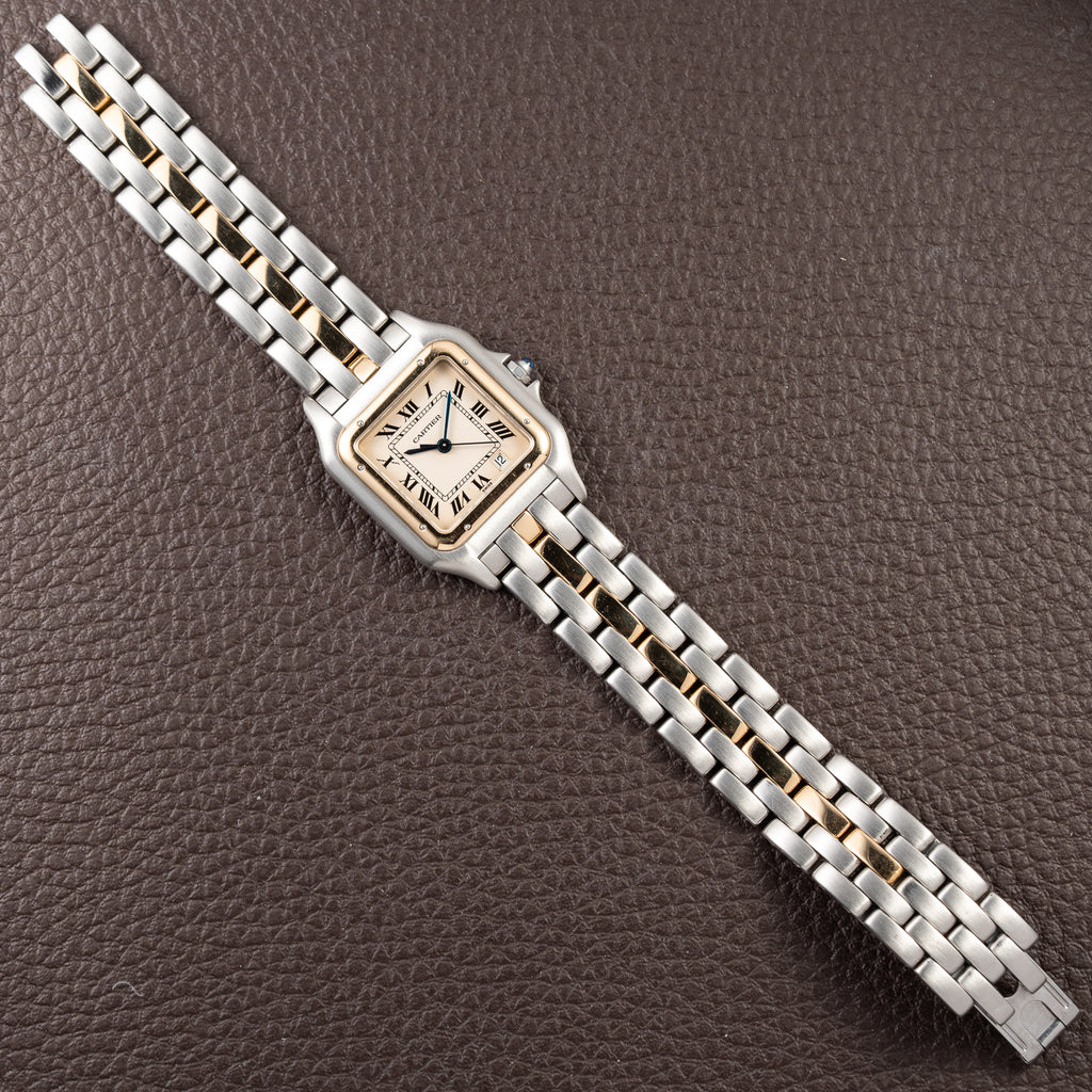 Cartier Panthère Medium Gold & Steel One Row Ref. 839490 From 1990s