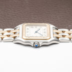 Cartier Panthère Medium Two-Row Gold & Steel w/ Cartier Service 2026 Ref. 187949