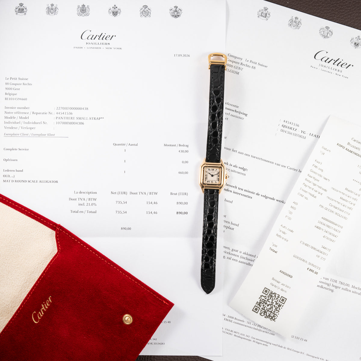 Cartier Panthère 18K Yellow Gold PM Cartier Service 2026 & 2 Year Warranty International Ref. 107000M from 1990s