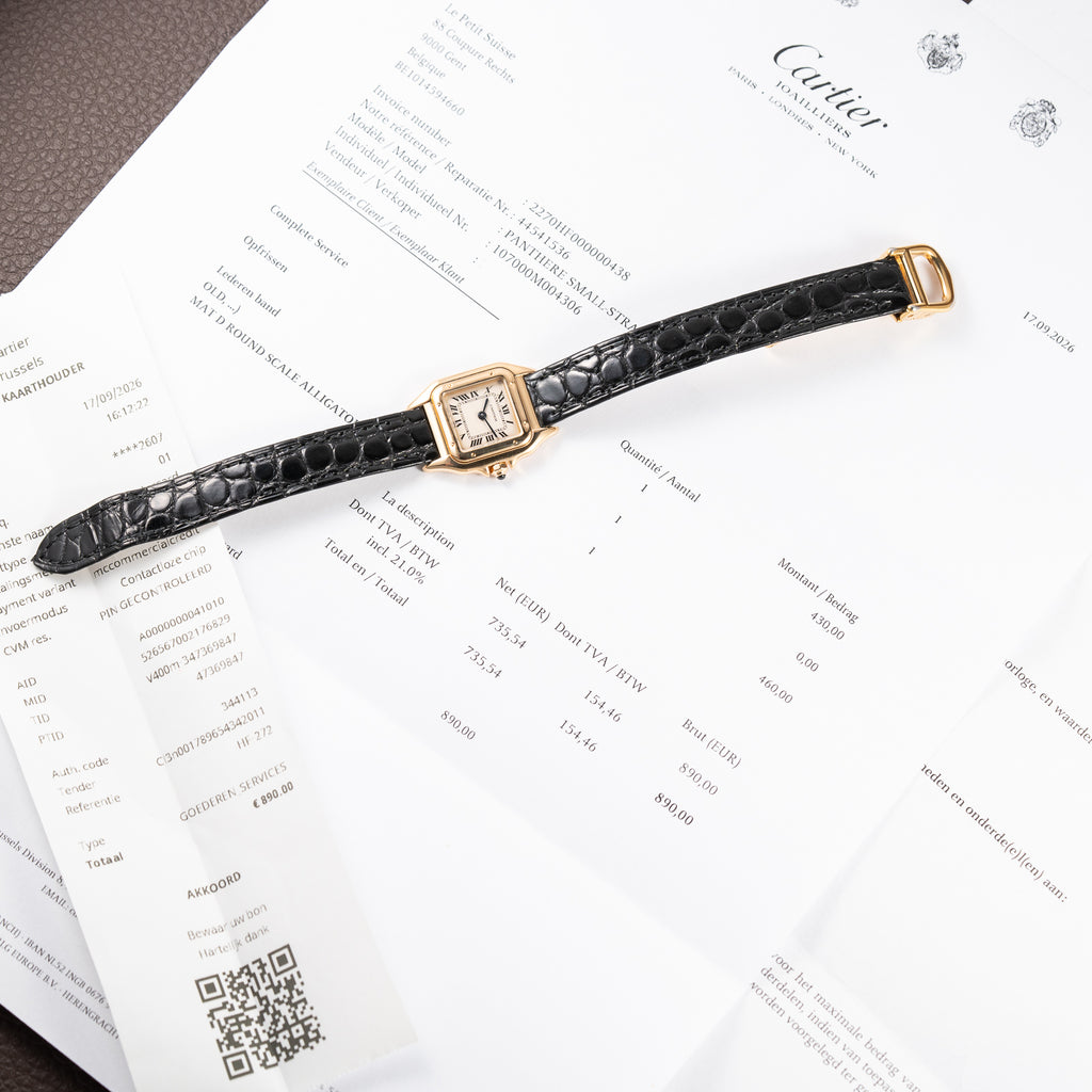 Cartier Panthère 18K Yellow Gold PM Cartier Service 2026 & 2 Year Warranty International Ref. 107000M from 1990s