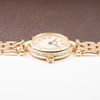 Cartier Panthère Ronde Vendôme Factory Diamond Set 18K Yellow Gold Quartz PM With Box Ref. 66920 From 1990