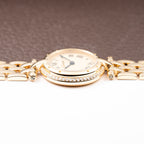Cartier Panthère Ronde Vendôme Factory Diamond Set 18K Yellow Gold Quartz PM With Box Ref. 66920 From 1990