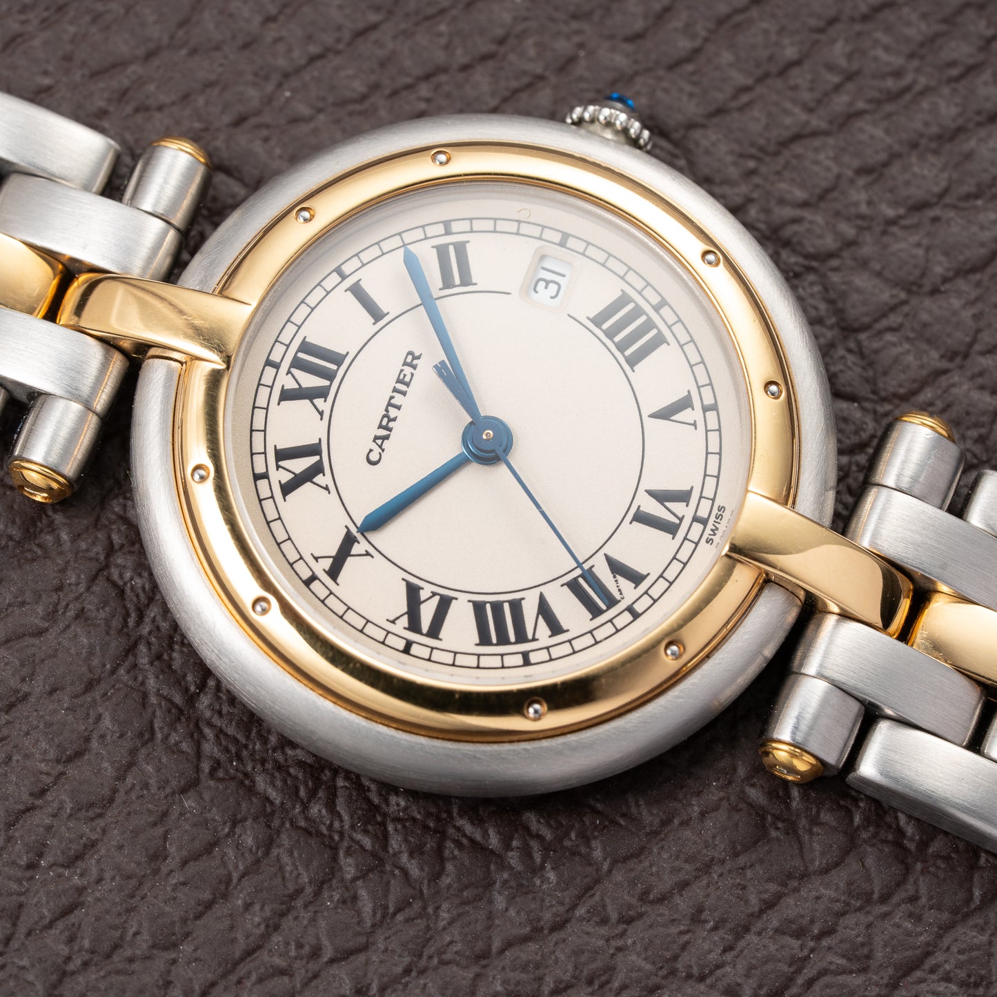 Cartier Panthère Ronde Vendôme Quartz GM Gold & Steel Ref 183964 from 1990s