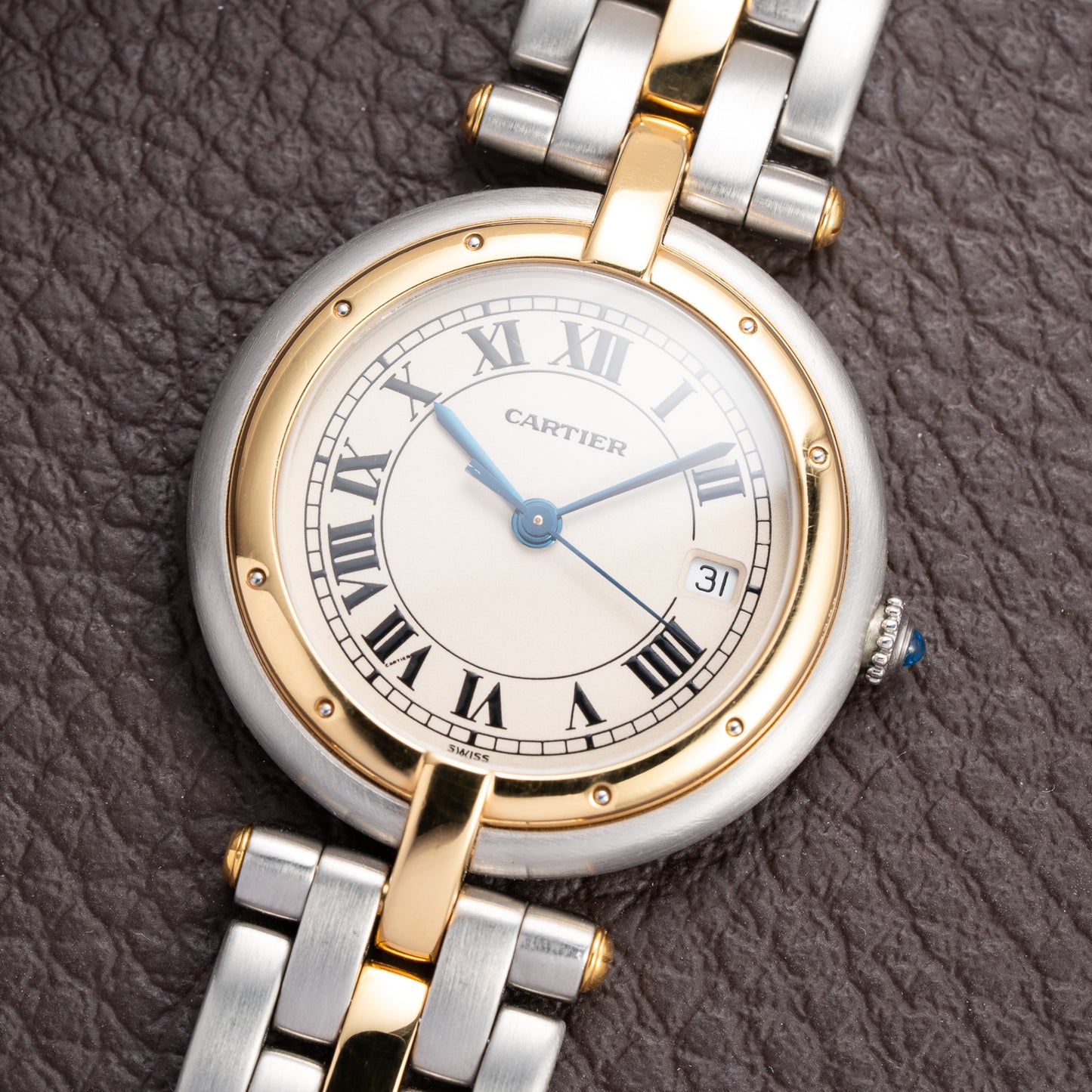 Cartier Panthère Ronde Vendôme Quartz GM Gold & Steel Ref 183964 from 1990s