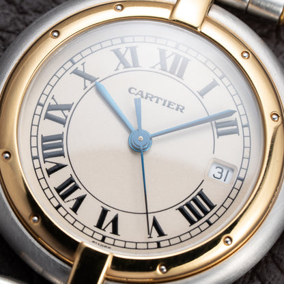 Cartier Panthère Ronde Vendôme Quartz GM Gold & Steel Ref 183964 from 1990s