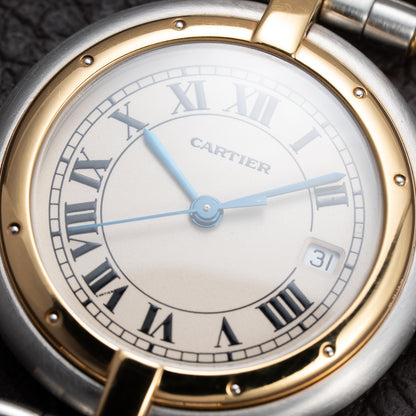 Cartier Panthère Ronde Vendôme Quartz GM Gold & Steel Ref 183964 from 1990s