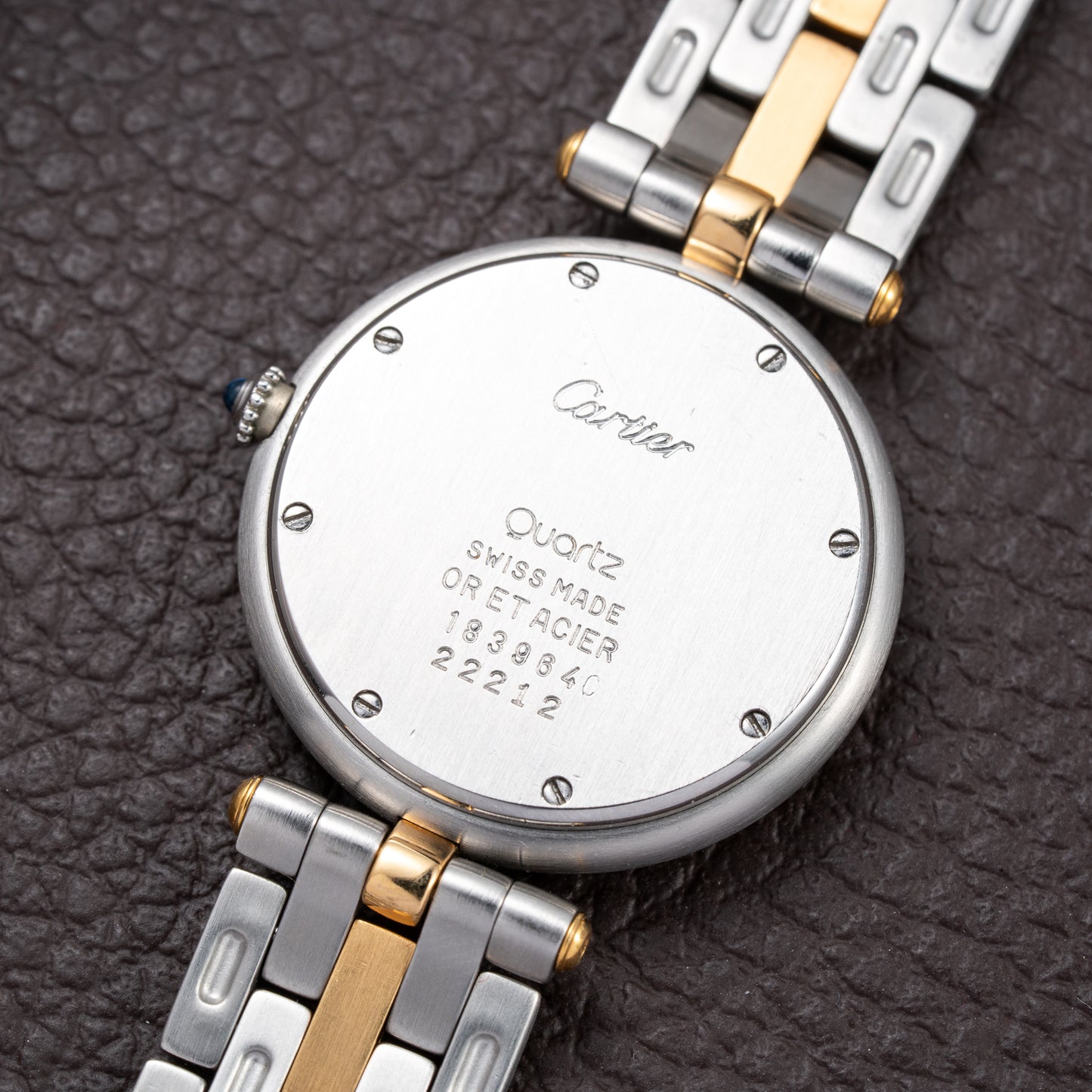 Cartier Panthère Ronde Vendôme Quartz GM Gold & Steel Ref 183964 from 1990s
