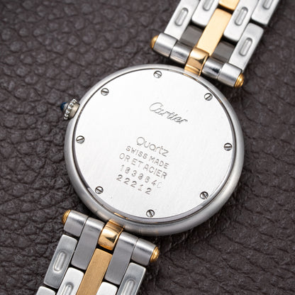 Cartier Panthère Ronde Vendôme Quartz GM Gold & Steel Ref 183964 from 1990s