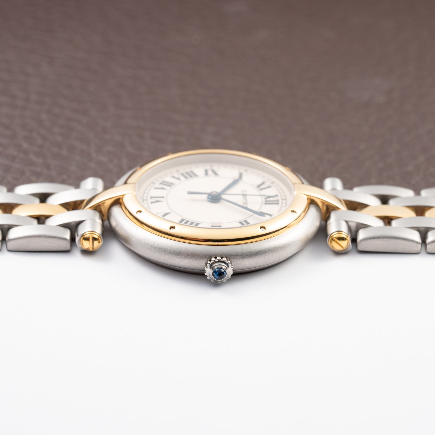 Cartier Panthère Ronde Vendôme Quartz GM Gold & Steel Ref 183964 from 1990s