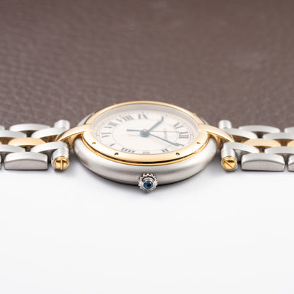 Cartier Panthère Ronde Vendôme Quartz GM Gold & Steel Ref 183964 from 1990s