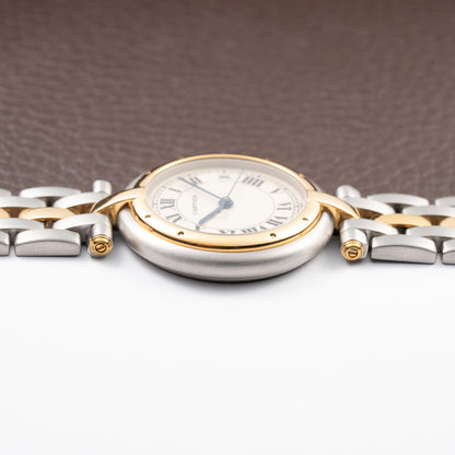 Cartier Panthère Ronde Vendôme Quartz GM Gold & Steel Ref 183964 from 1990s