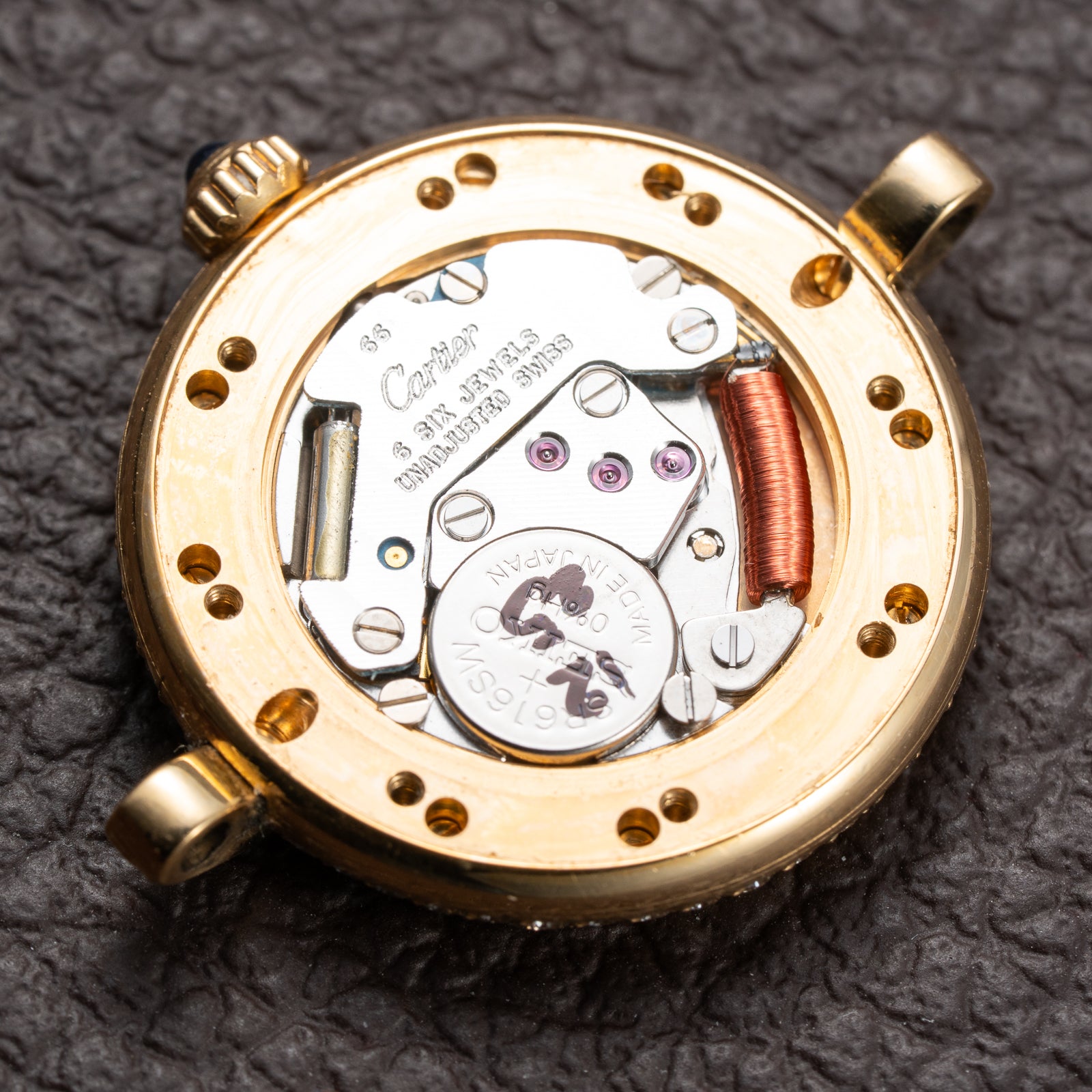 Cartier Panthère Ronde Vendôme Factory Diamond Set 18K Yellow Gold Quartz PM Ref. 66920 From 1990 With Box
