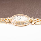 Cartier Panthère Ronde Vendôme Factory Diamond Set 18K Yellow Gold Quartz PM Ref. 66920 From 1990 With Box