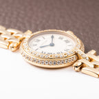 Cartier Panthère Ronde Vendôme Factory Diamond Set 18K Yellow Gold Quartz PM Ref. 66920 From 1990 With Box