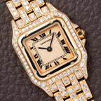 Cartier Panthère Factory Diamond Set 22mm PM Quartz Ref 86691 from 1990s